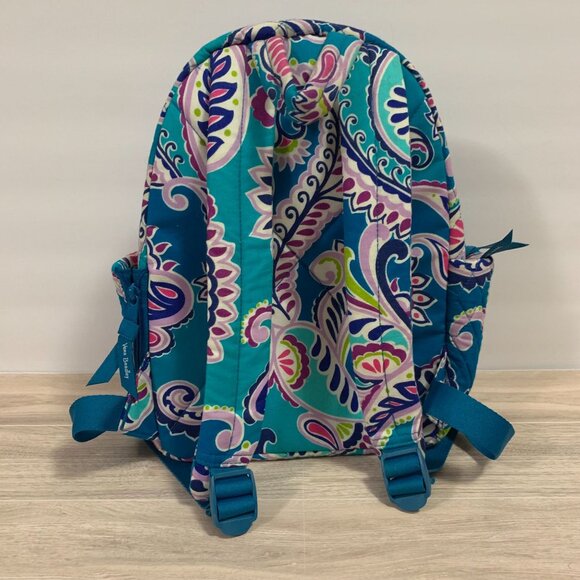 Vera Bradley Small Backpack Waikiki Paisley Quilted Backpack - Picture 2 of 11